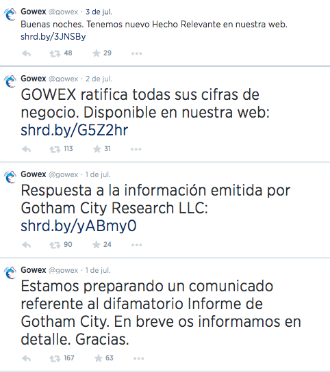 Gowex y su gestión de crisis en comunicación: el uso de Twitter