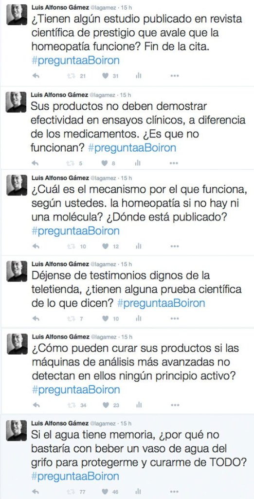 Errores en comunicación de crisis de Borion, líder en homeopatía, en sus redes sociales #PreguntaaBoiron